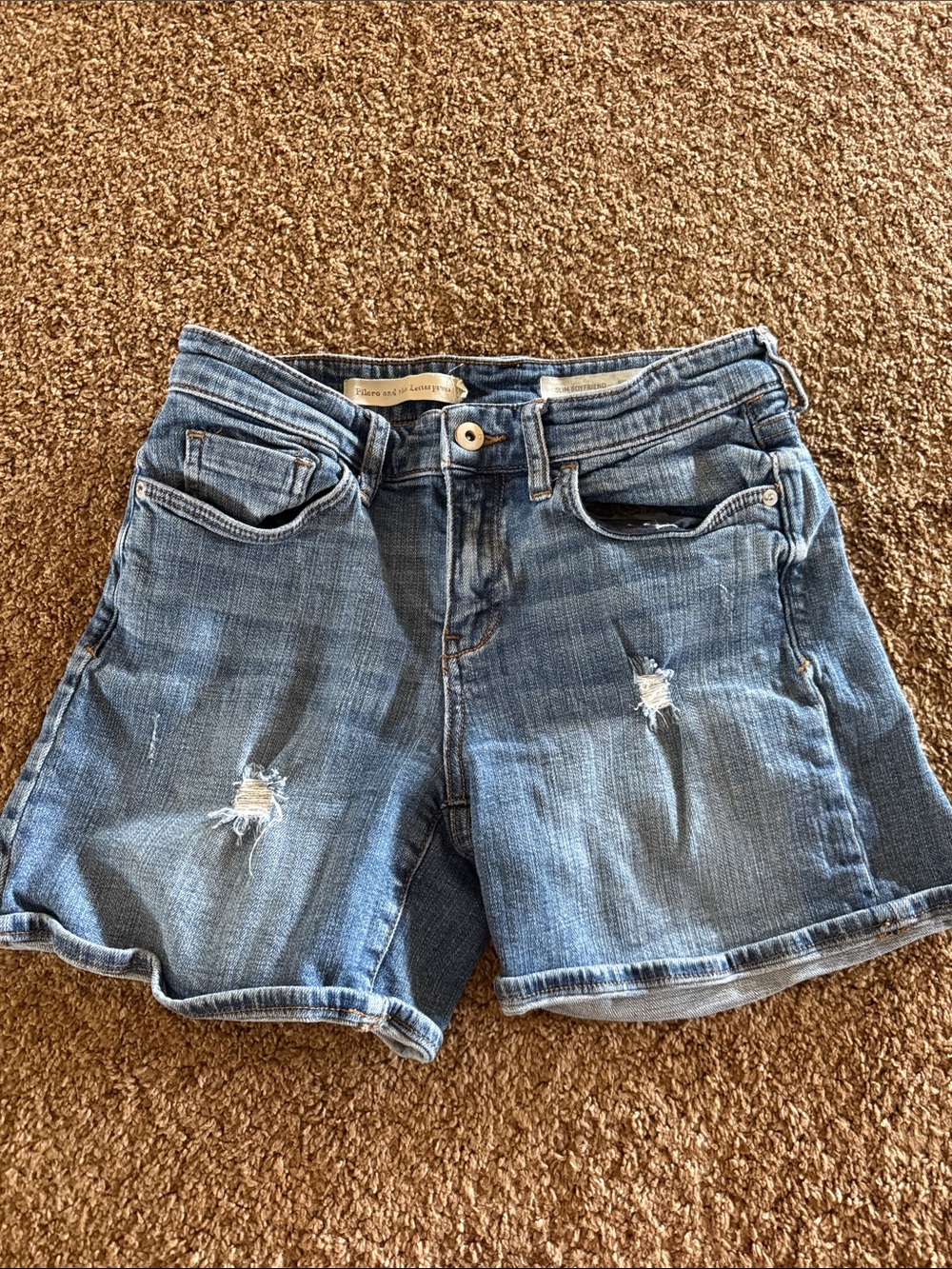Women’s Pilcro and the Letterpress Jean shorts denim sz 26 slim boyfriend